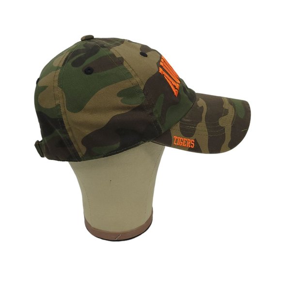 Russell Auburn Tigers Camouflage Cap Hat Adjustable Tuck Strap Green Brown - Picture 4 of 8